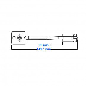 3x FAS Tresorschlüssel im Set 140mm lang für S&G Sargent & Greenleaf für 6860/6880/6890 Tresorschloss