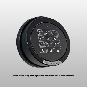 GST STELLAR Pro Tastaturgehäuse schwarz, metall, für GST Tastaturen, Batteriefach außen, Beschlag einzeln, ohne Tastatur