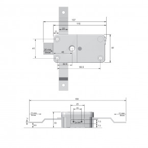 M-LOCKS EM1620 DirectDrive Elektronikschloss Komplett-Set Tresorschloss